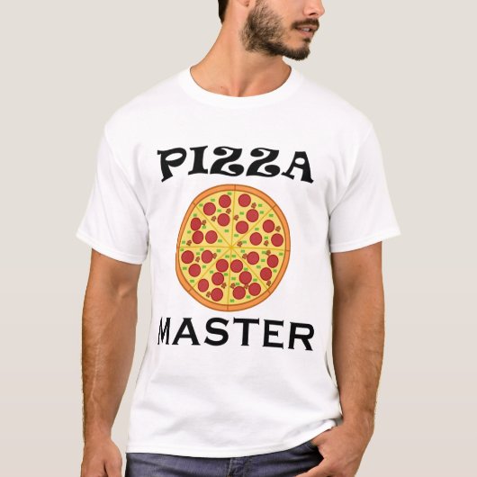 ことわざおもしろいピザ作りホビーシェフ Tシャツ (正面)