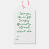 ことわざおもしろいプレゼント・クリスマスが大好きでほしい ギフトタグ (正面)