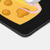 ことわざおもしろいマウスの作成パーソナライズされた デスクマット (コーナー)