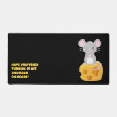 ことわざおもしろいマウスの作成パーソナライズされた デスクマット (正面)