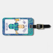 ことわざおもしろいマンガのトロピカルクルーズ ラゲッジタグ (正面横)