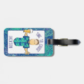 ことわざおもしろいマンガのトロピカルクルーズ ラゲッジタグ (裏面横)