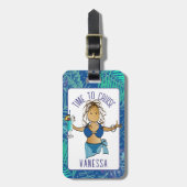 ことわざおもしろいマンガのトロピカルクルーズ ラゲッジタグ (正面縦)