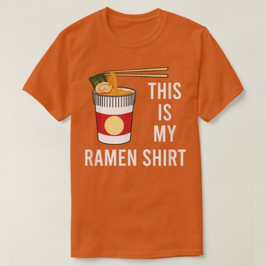 ことわざおもしろいラーメン丼日本の麺食品 Tシャツ (デザイン正面)