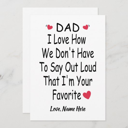 ことわざおもしろい付きパパ用名前をカスタムする シーズンカード (正面/裏面)