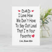 ことわざおもしろい付きパパ用名前をカスタムする シーズンカード (スタンド正面)