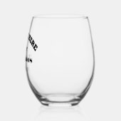 ことわざおもしろい学士バチェロレッテ結婚披露宴 ステムなしワイングラス (左)