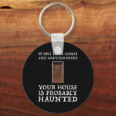 ことわざおもしろい幽霊ハンター キーホルダー (正面)