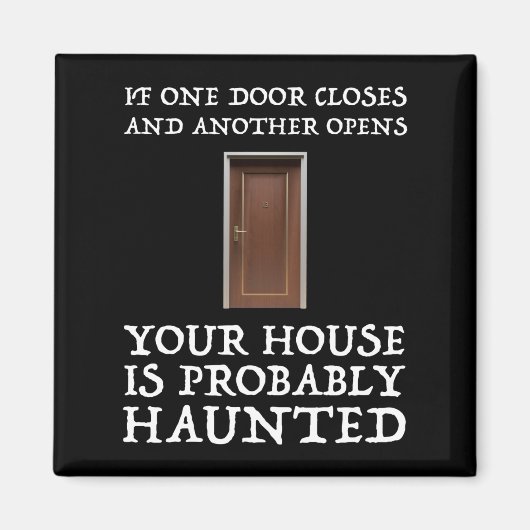 ことわざおもしろい幽霊ハンター マグネット (正面)