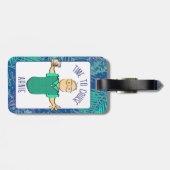 ことわざおもしろい成熟男性マンガバケーション ラゲッジタグ (裏面横)