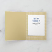 ことわざおもしろい民族男性マンガ誕生日 カード (内部)