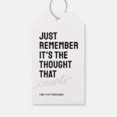 ことわざおもしろい白黒 ギフトタグ (裏面)