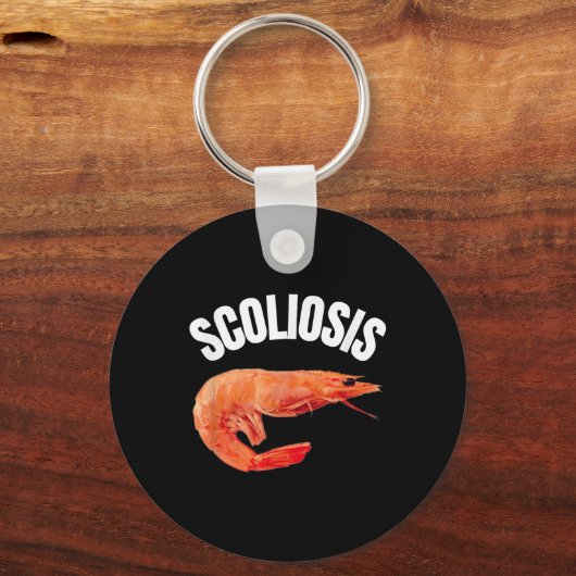 ことわざおもしろい脊椎症エビミームドクターおもしろいアイロン キーホルダー (正面)