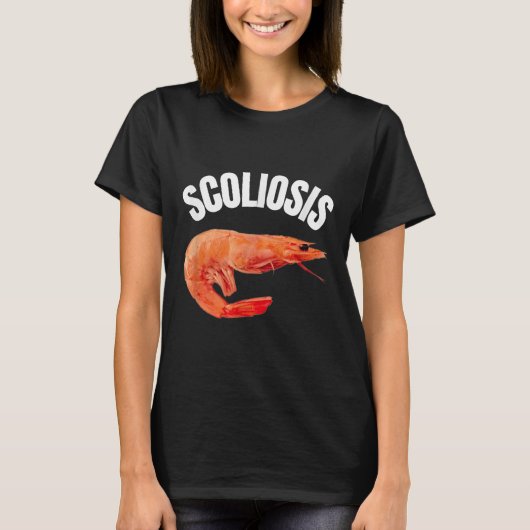 ことわざおもしろい脊椎症エビミームドクターおもしろいアイロン Tシャツ (正面)