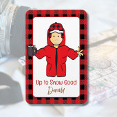 ことわざおもしろいfor himウィンタースノーアラスカンバケーション マグネット