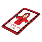 ことわざおもしろいfor himウィンタースノーアラスカンバケーション マグネット (左側)