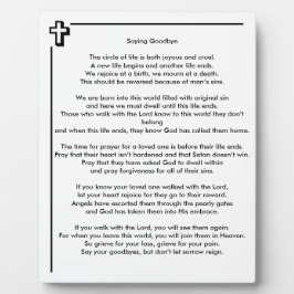 ことわざさようなら8x10卓上フォトプラーク フォトプラーク