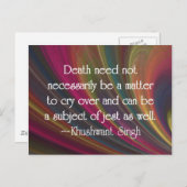 ことわざさよならとユーモアと冗談 ポストカード (正面/裏面)