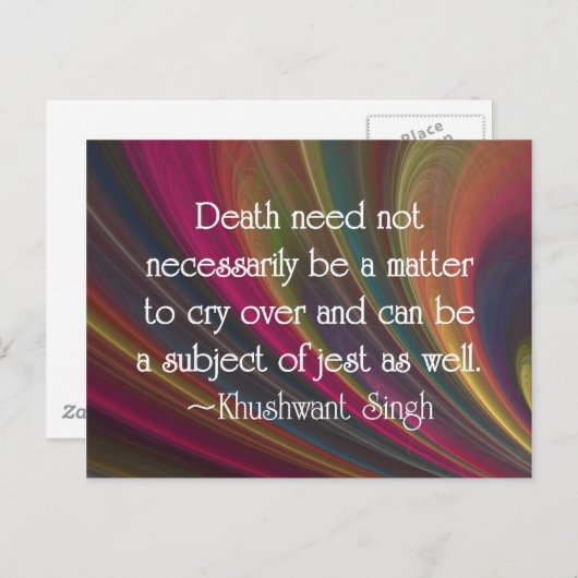 ことわざさよならとユーモアと冗談 ポストカード (正面/裏面)