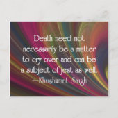 ことわざさよならとユーモアと冗談 ポストカード (正面)