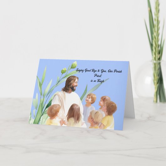 ことわざさよなら教区司祭カード サンキューカード (正面)