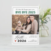 ことわざさよなら2024年ユニークハッピーニューイヤー写真 シーズンカード (スタンド正面)