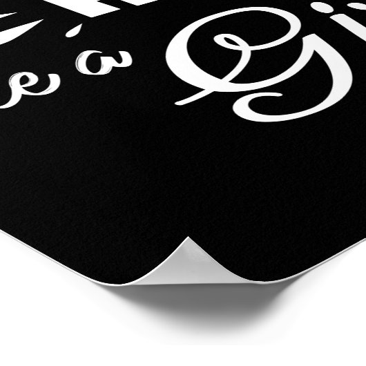 ことわざとバレーボールGiのようにヒットしたい ポスター (角)