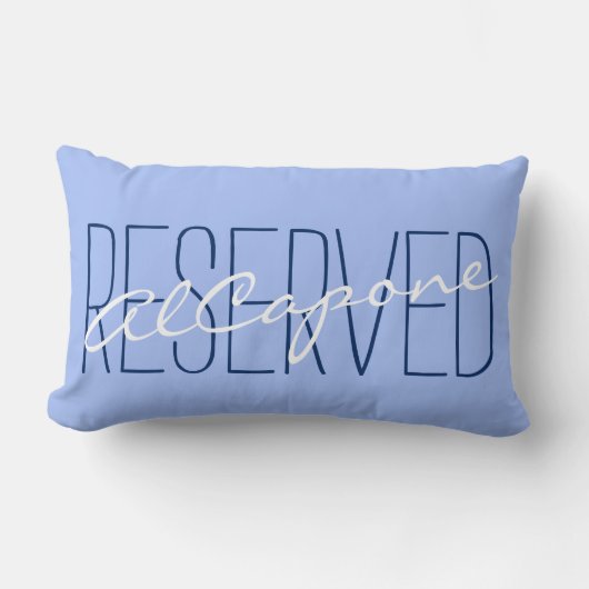 ことわざと名前： RESERVED AlCapone ランバークッション (正面)