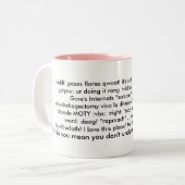 ことわざのマグ2 - ツートーンマグカップ (正面左)