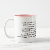 ことわざのマグ2 - ツートーンマグカップ (左)