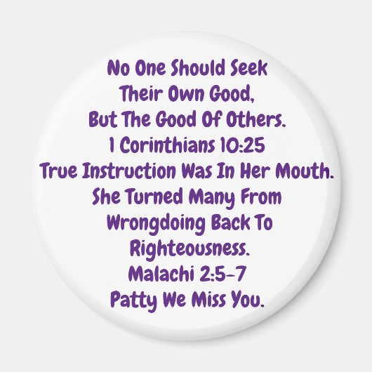 ことわざの別れ マグネット (正面)