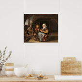 ことわざの猶予 – フランヴァンミエリスファインアートポスター ポスター (キッチン)