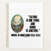 ことわざは一つのことをする別のDe Montaigne プランナー手帳 (正面)