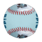 ことわざやる気を起こさせるヴィンテージアクアカーライディングウェーブズ 野球ボール (裏面)