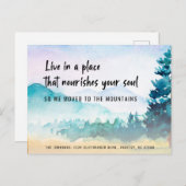 ことわざやる気を起こさせる我々山Annoに移動 案内ポストカード (正面/裏面)