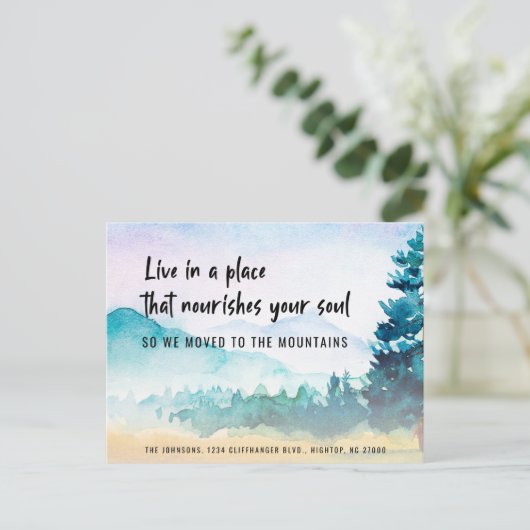 ことわざやる気を起こさせる我々山Annoに移動 案内ポストカード (スタンド正面)