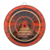 ことわざやる気を起こさせるby Edmund Hillary Mnt.エベレスト ダーツボード (正面)