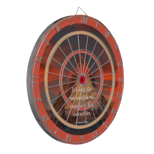 ことわざやる気を起こさせるby Edmund Hillary Mnt.エベレスト ダーツボード (正面左)