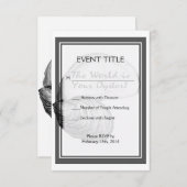 ことわざを用いるカキ貝は"世界あなたのです 出欠カード (正面/裏面)