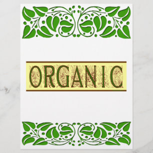 ことわざオーガニックフライヤーテンプレート チラシ