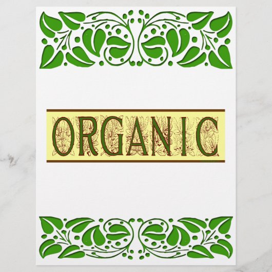 ことわざオーガニックフライヤーテンプレート チラシ (正面)