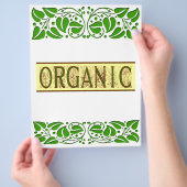 ことわざオーガニックフライヤーテンプレート チラシ (手)