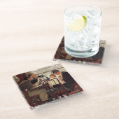 ことわざグレースバイノーマンロックウェル ガラスコースター (アングル)