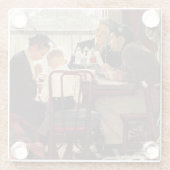 ことわざグレースバイノーマンロックウェル ガラスコースター (裏面)