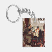 ことわざグレースバイノーマンロックウェル キーホルダー (正面左)