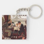 ことわざグレースバイノーマンロックウェル キーホルダー (裏面)