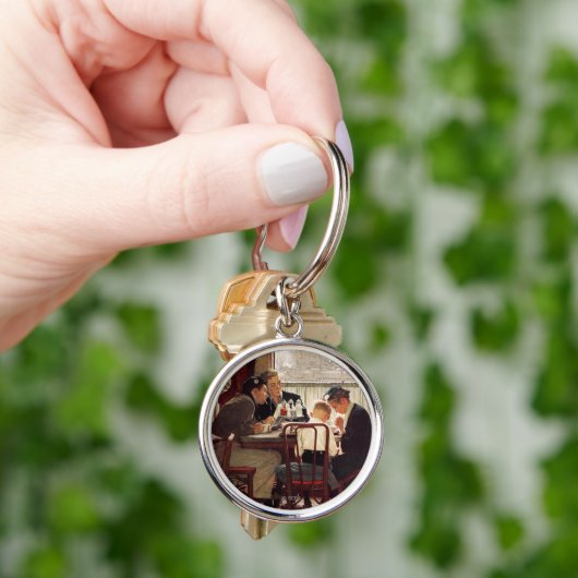 ことわざグレースバイノーマンロックウェル キーホルダー (手)