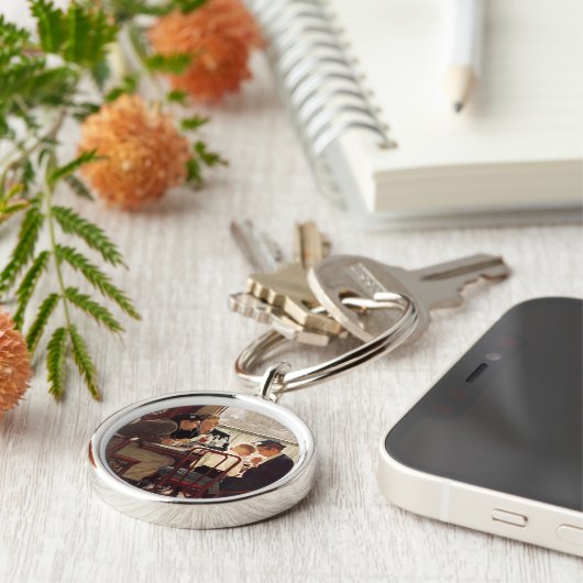 ことわざグレースバイノーマンロックウェル キーホルダー (側面)