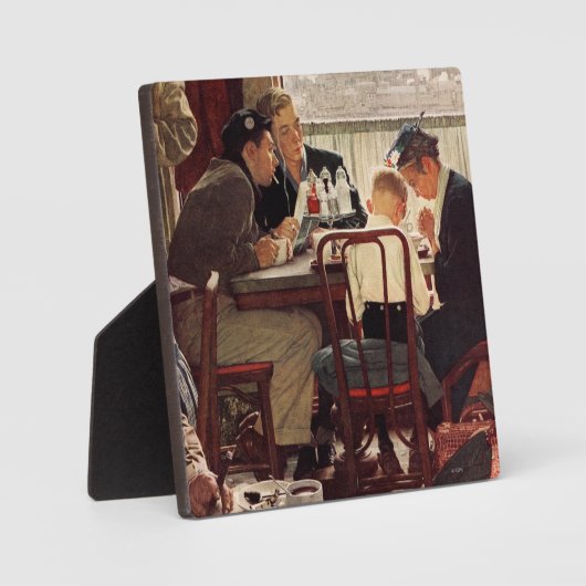 ことわざグレースバイノーマンロックウェル フォトプラーク (正面)