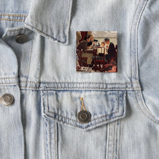 ことわざグレースバイノーマンロックウェル 缶バッジ (インサイチュ)